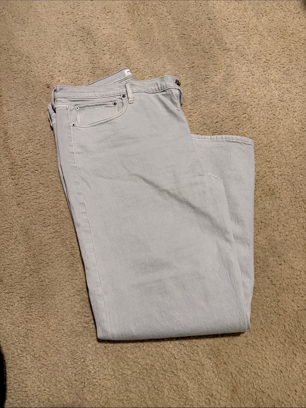Abercrombie & Fitch Women's High-Rise Jeans - Light Gray
